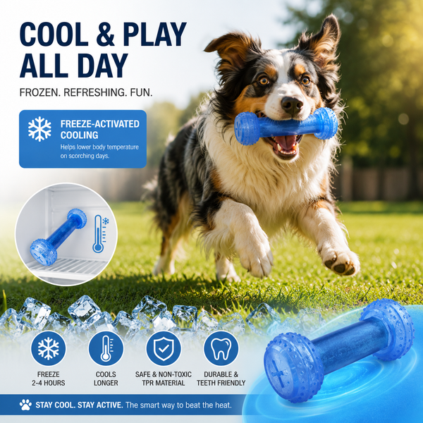 IceTail Frozen Puzzle Toy — Cooling Chew Toy for Dogs