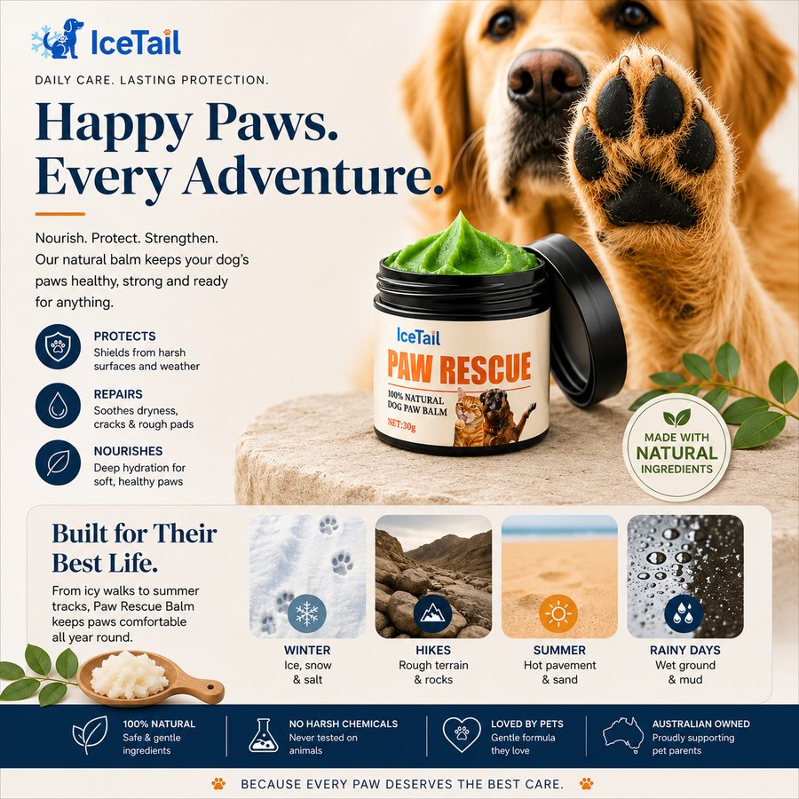 IceTail Paw Rescue Balm — 100% Natural