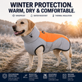 IceTail WarmCoat — Heavy Quilted Winter Dog Jacket