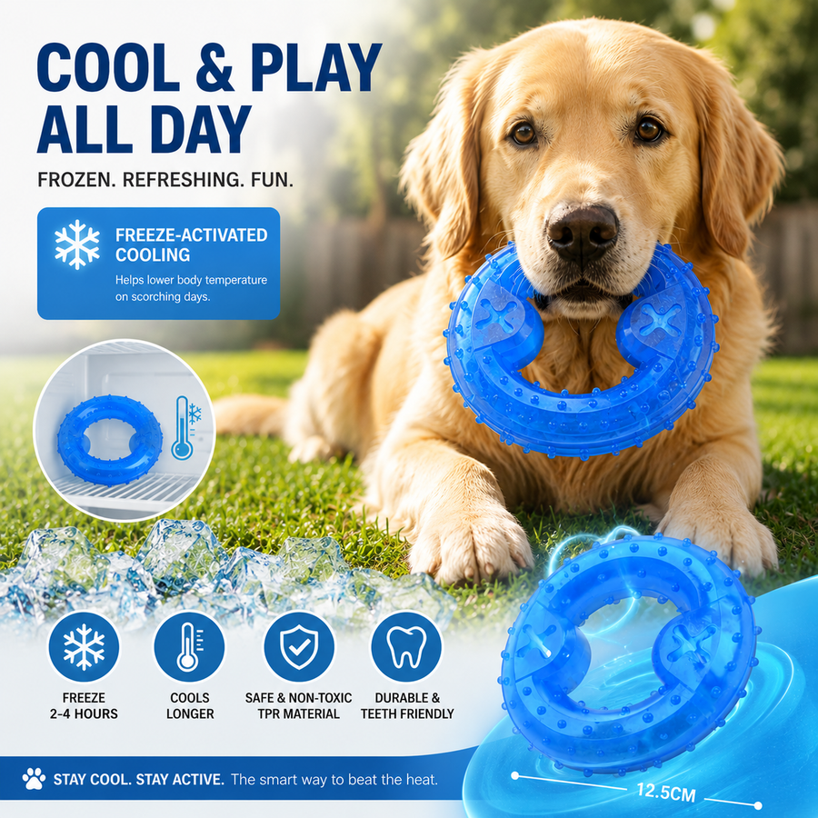 IceTail Frozen Puzzle Toy — Cooling Chew Toy for Dogs