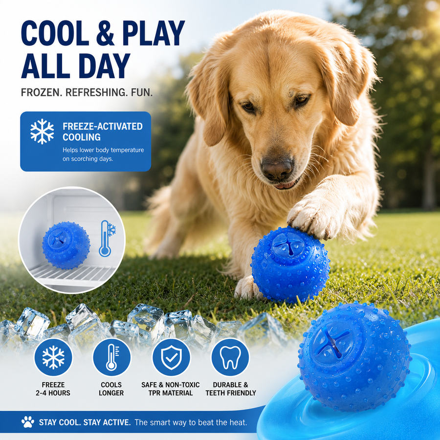 IceTail Frozen Puzzle Toy — Cooling Chew Toy for Dogs