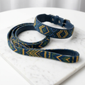 IceTail StyleWalk — Bohemian collar and leash set flat lay