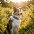 IceTail StyleWalk — Border Collie wearing bohemian designer collar